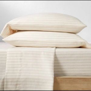 COPY - New Pure Linen 100% Washed Casaluna Queen Sheet set Color natural/cream …